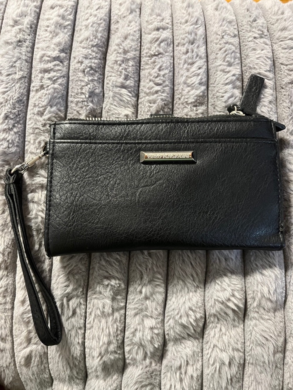 Enzo Angiolini Black Wristlet Wallet